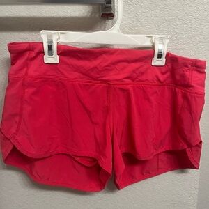 Lululemon Speed Up Shorts in Pink - 2.5” Low Rise